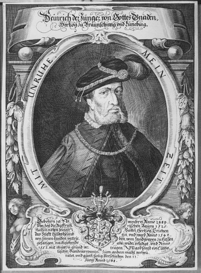 ヘンリー・ザ・ヤンガー（1489-1568）、ブランズウィック公爵、リューネブルグの肖像 作： German School