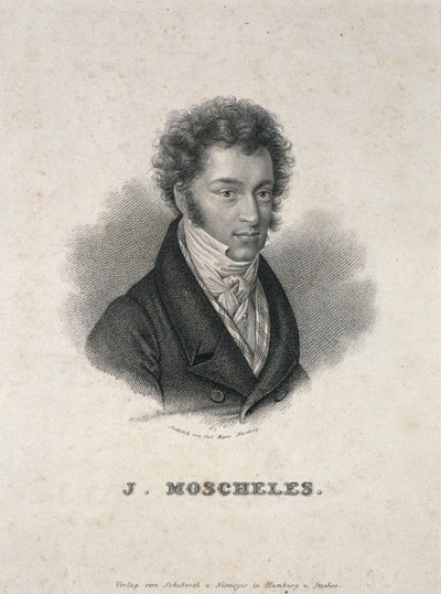 イグナズ・モシェレスの肖像（1794-1870） 作： German School