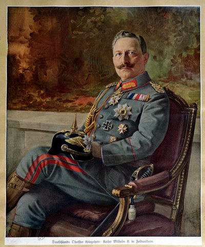 カイザーヴィルヘルム2世の肖像（1859-1941） 作： German School