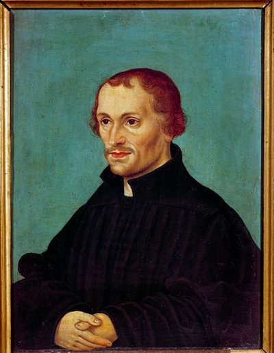 フィリップ・メランション（フィリップ・メラントーンまたはメランションまたはシュバルツェルト）の肖像 作： German School