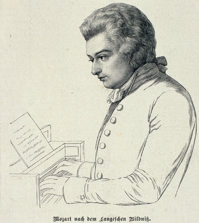 ヴォルフガングアマデウスモーツァルトの肖像（1756-91） 作： German School