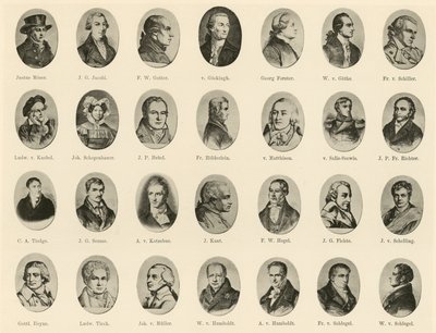 Ritter vom Deutschen Geiste」に掲載されたドイツ人著名人の肖像画（リトグラフ 作： German School
