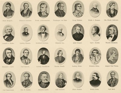 Ritter vom Deutschen Geiste」に掲載されたドイツ人著名人の肖像画（リトグラフ 作： German School