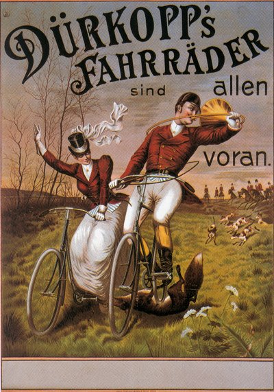 自転車「Durkopp」の宣伝ポスター 作： German School