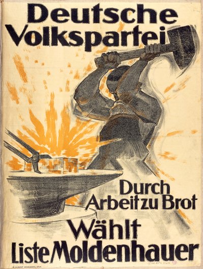 ドイツ人民党のポスター 作： German School