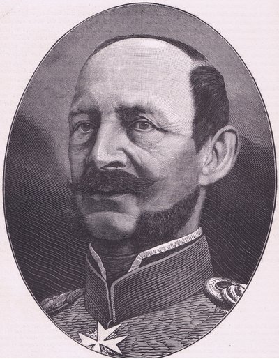 プリンス・アルバート・オブ・プロイセン（Cassells History of the War between France and Germany, published by Cassell and Company Limited, c.1890）（リトグラフ版 作： German School