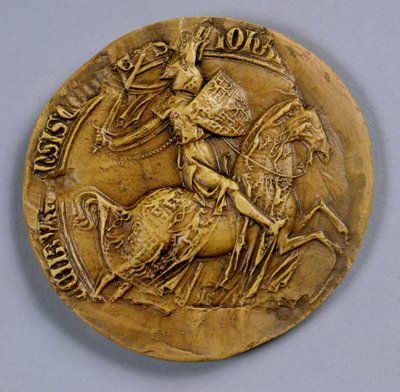 ボヘミアの王、ルクセンブルグのジョン1世（1296-1346）の印 作： German School