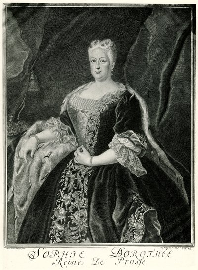 プロイセンの女王ソフィー・ドロテア（1687-1757）（写真タイプ 作： German School