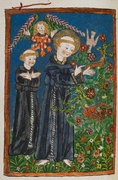 São Francisco pregando aos pássaros 作： German School