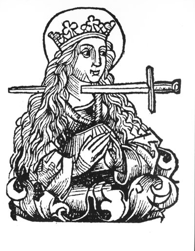 Hartmann Schedel（1440-1514）による &39;Liber Chronicarum&39;のセントルーシー（d.304） 作： German School