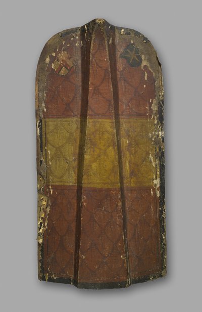 スタンディングパヴィース、クラウセン、c.1480-90（木、鉄、イノシシ） 作： German School