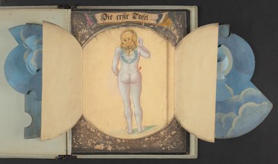 3つの異なる状態の人間を表す表、MS 5788追加 作： German School