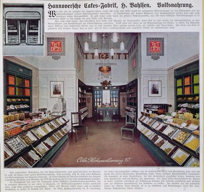 ケルンのバーセンショップ、1910年頃 作： German School