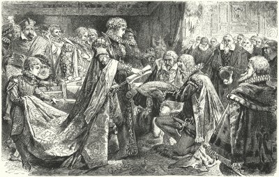 1559年、スペインオランダ総督、パルママーガレットの前のオランダ貴族 作： German School
