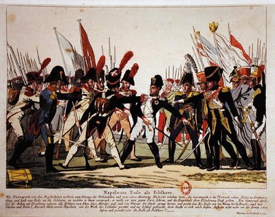 1815年の将軍としてのナポレオン（1769-1821）の終わり（カラーリソ） 作： German School