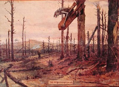 アルゴンヌの森の亡霊」 1914-18年頃 （油彩・キャンバス 作： German School