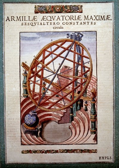 ティコ・ブラーエ（1546 - 1601）の「Astronomiae instituatae machanicia」に登場する大赤道儀、Wandsbeck 作： German School
