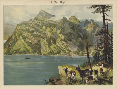 The Rigi（カラーリトグラフ 作： German School