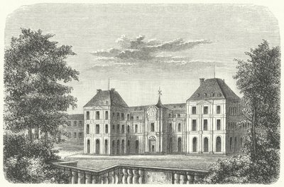 1799年のパリ、チュイルリー宮殿(エングレービング) 作： German School