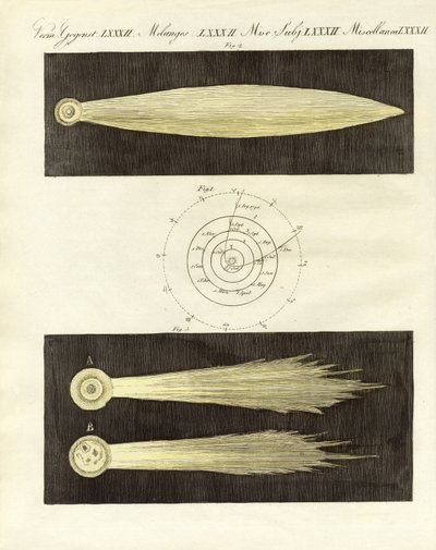 彗星（彩色済み彫刻 作： German School
