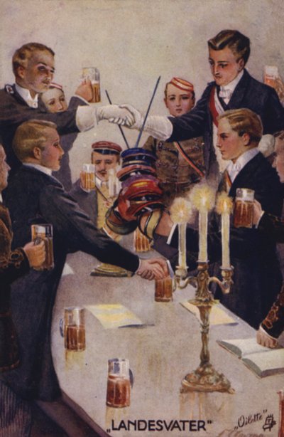 祖国に乾杯（カラーリトグラフ） 作： German School