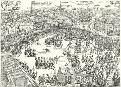 1573年8月、ツヴィッカウでのトーナメント 作： German School