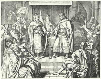 ヴェルダン条約（843年）（版画 作： German School
