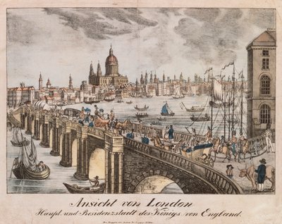 ノイルピナービルダーボーゲンからのロンドンの眺め、1830年 作： German School