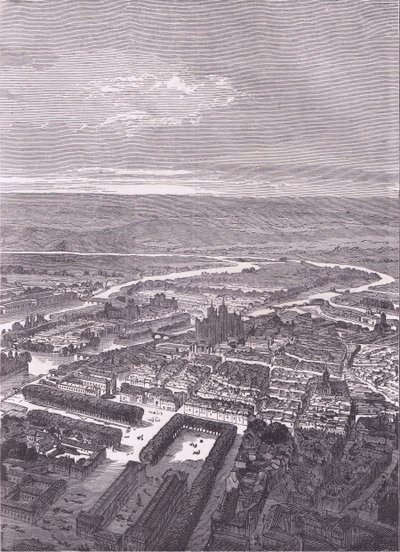 メッツの眺め（Cassells History of the War between France and Germany, published by Cassell and Company Limited, c.1890 (litho) 作： German School