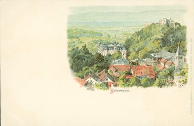ドイツ・バーデンヴァイラーの街の風景（クロモリト 作： German School