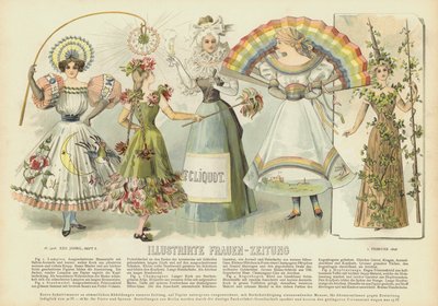 女性用コスチューム・ファッション（カラーリトグラフ 作： German School
