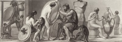 古代ギリシャの仕事と職業ビルダーアトラスのイラスト（彫刻 作： German School