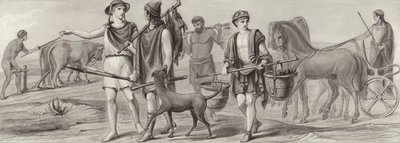 古代ギリシャの仕事と職業ビルダーアトラスのイラスト（彫刻 作： German School