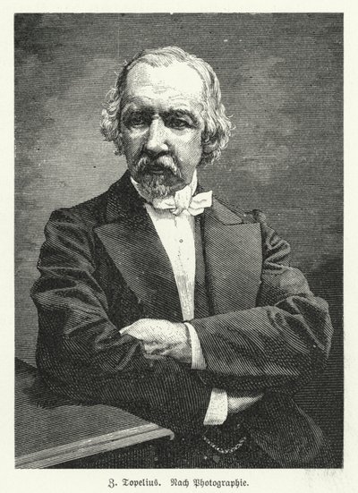 Zachris Topelius, スウェーデン語圏のフィンランド人小説家、詩人、ジャーナリスト、歴史家（リトグラフ 作： German School