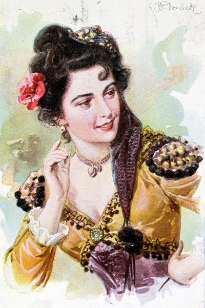 オペラからのゼルラインヴォルフガング・アマデウス・モーツァルトによるドン・ジョヴァンニ（1756-91）、1900年頃 作： German School