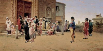教会を去る 作： Germán Álvarez Algeciras