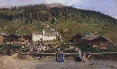 ヴァルフルヴァの聖カタリナ、ジェロラモ・インドゥーノ作（1825-1890） 作： Gerolamo Induno