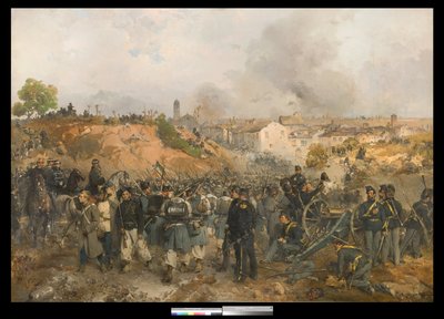 パレストロの陥落、1859 年 5 月 30 日 作： Gerolamo Induno
