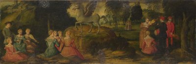 ペガサスとミューズ、1540年頃 作： Gerolamo Romanino