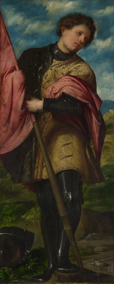 セント・アレクサンダー、1524年頃 作： Gerolamo Romanino