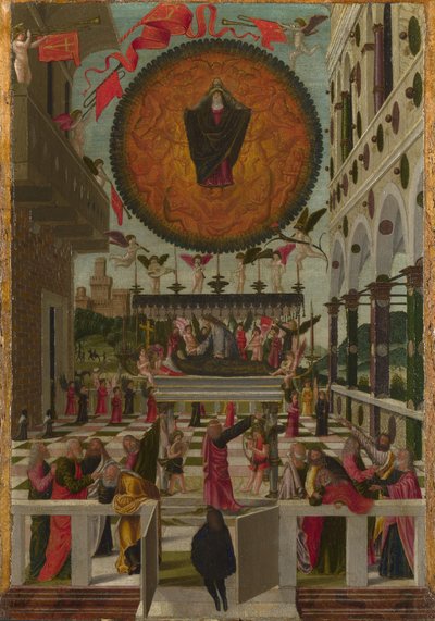 聖母の生神女就寝、1488年 作： Gerolamo da Vicenza