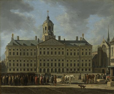 ダム広場の市庁舎、アムステルダム、1672 作： Gerrit Adriaensz Berckheyde