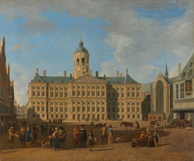 アムステルダムのダムの市庁舎 作： Gerrit Adriaenszoon Berckheyde