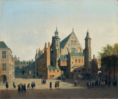 ハーグのビネンホーフの眺め 作： Gerrit Adriaenszoon Berckheyde