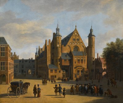 ハーグのビネンホーフの眺め 作： Gerrit Adriaenszoon Berckheyde