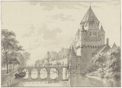 ハールレム、クライネ・ホウトポルトの眺め 作： Gerrit Adriaenszoon Berckheyde