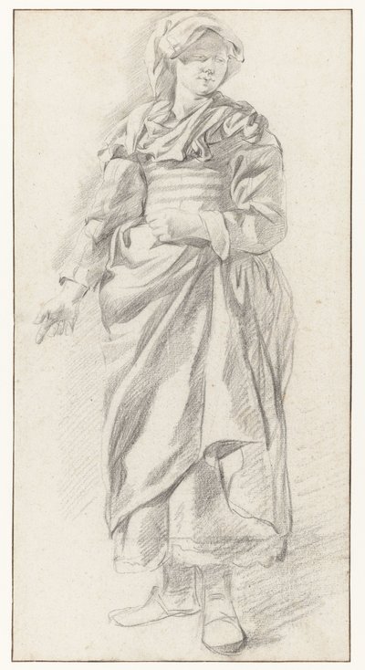 立ち女性 正面から 作： Gerrit Berckheyde