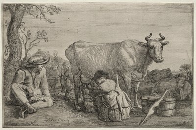 The Milkmaid』1643年。 作： Gerrit Claesz. Bleker