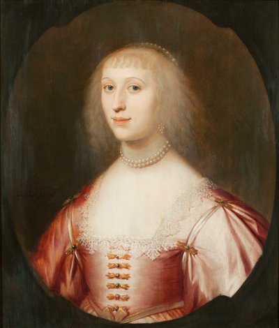 Solms-Braunfels 1602-1675、1634年のアマリアの肖像。 作： Gerrit van Honthorst