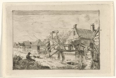 木製の橋 作： Gerrit Lamberts